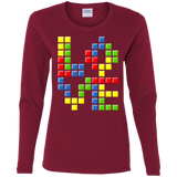 T-Shirts Cardinal / S Love Puzzles Women's Long Sleeve T-Shirt
