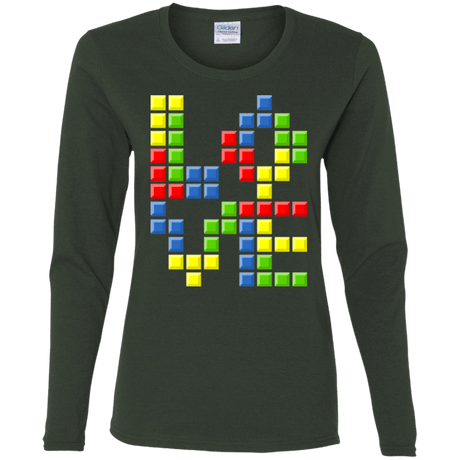 T-Shirts Forest / S Love Puzzles Women's Long Sleeve T-Shirt