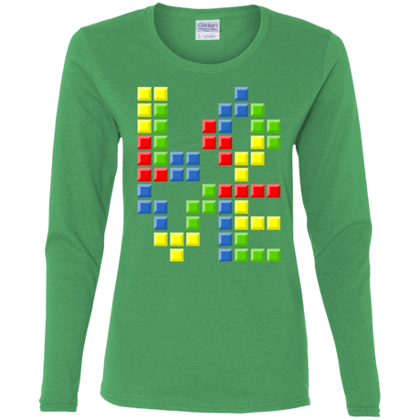 T-Shirts Irish Green / S Love Puzzles Women's Long Sleeve T-Shirt