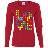 T-Shirts Red / S Love Puzzles Women's Long Sleeve T-Shirt