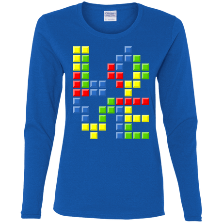 T-Shirts Royal / S Love Puzzles Women's Long Sleeve T-Shirt