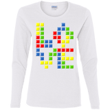 T-Shirts White / S Love Puzzles Women's Long Sleeve T-Shirt