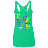 T-Shirts Envy / X-Small Love Puzzles Women's Triblend Racerback Tank