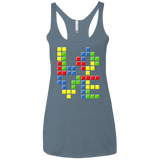 T-Shirts Indigo / X-Small Love Puzzles Women's Triblend Racerback Tank
