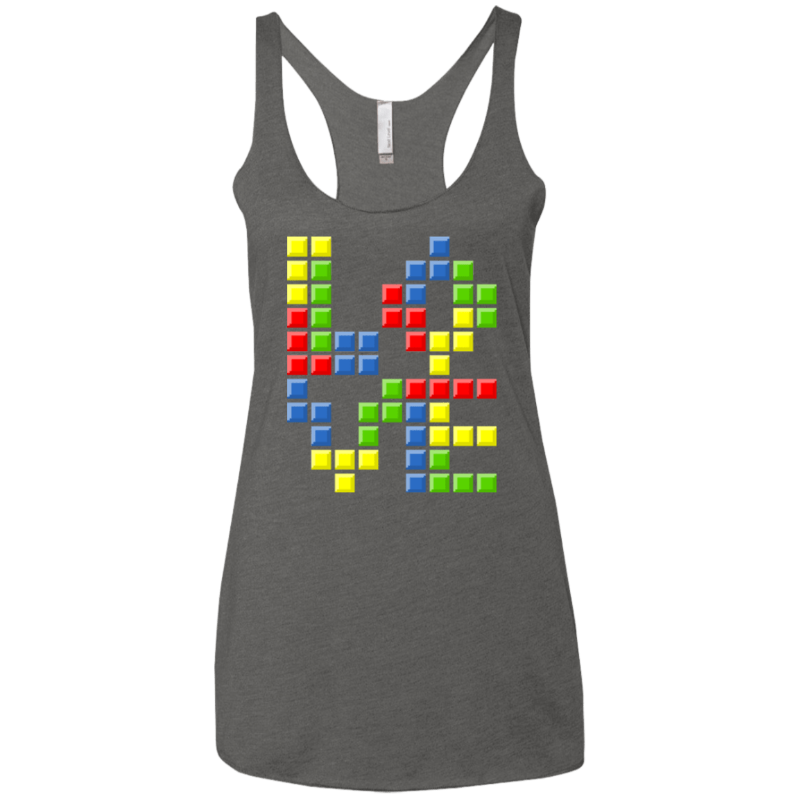 T-Shirts Premium Heather / X-Small Love Puzzles Women's Triblend Racerback Tank