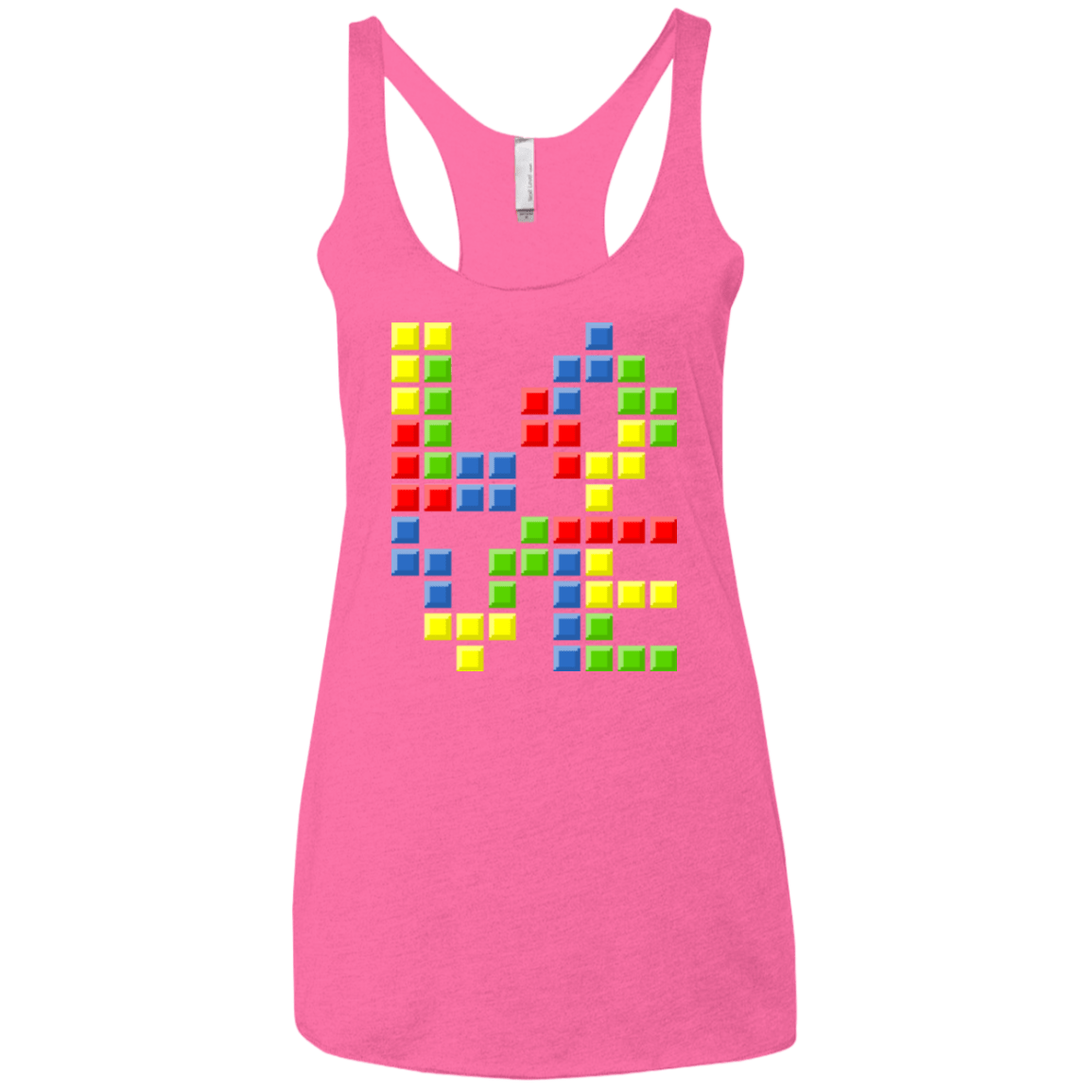 T-Shirts Vintage Pink / X-Small Love Puzzles Women's Triblend Racerback Tank