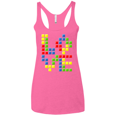 T-Shirts Vintage Pink / X-Small Love Puzzles Women's Triblend Racerback Tank