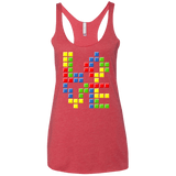 T-Shirts Vintage Red / X-Small Love Puzzles Women's Triblend Racerback Tank