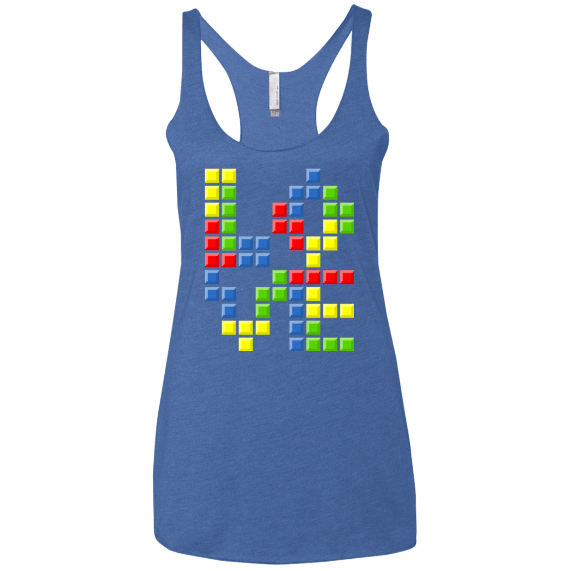 T-Shirts Vintage Royal / X-Small Love Puzzles Women's Triblend Racerback Tank