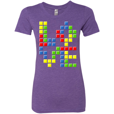 T-Shirts Purple Rush / S Love Puzzles Women's Triblend T-Shirt