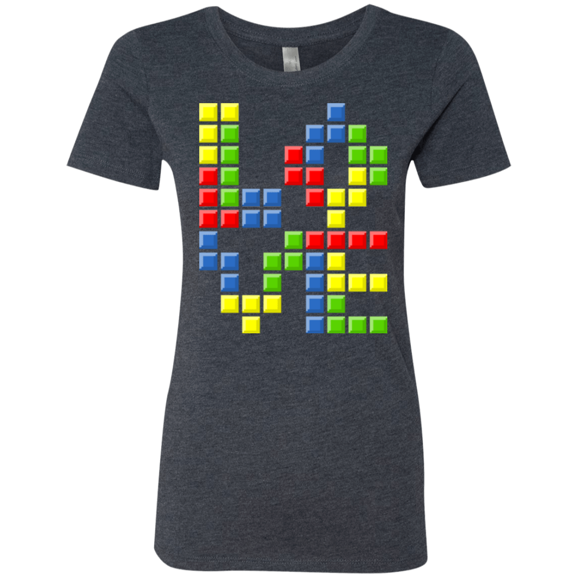 T-Shirts Vintage Navy / S Love Puzzles Women's Triblend T-Shirt