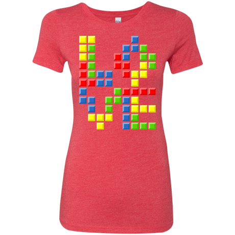 T-Shirts Vintage Red / S Love Puzzles Women's Triblend T-Shirt