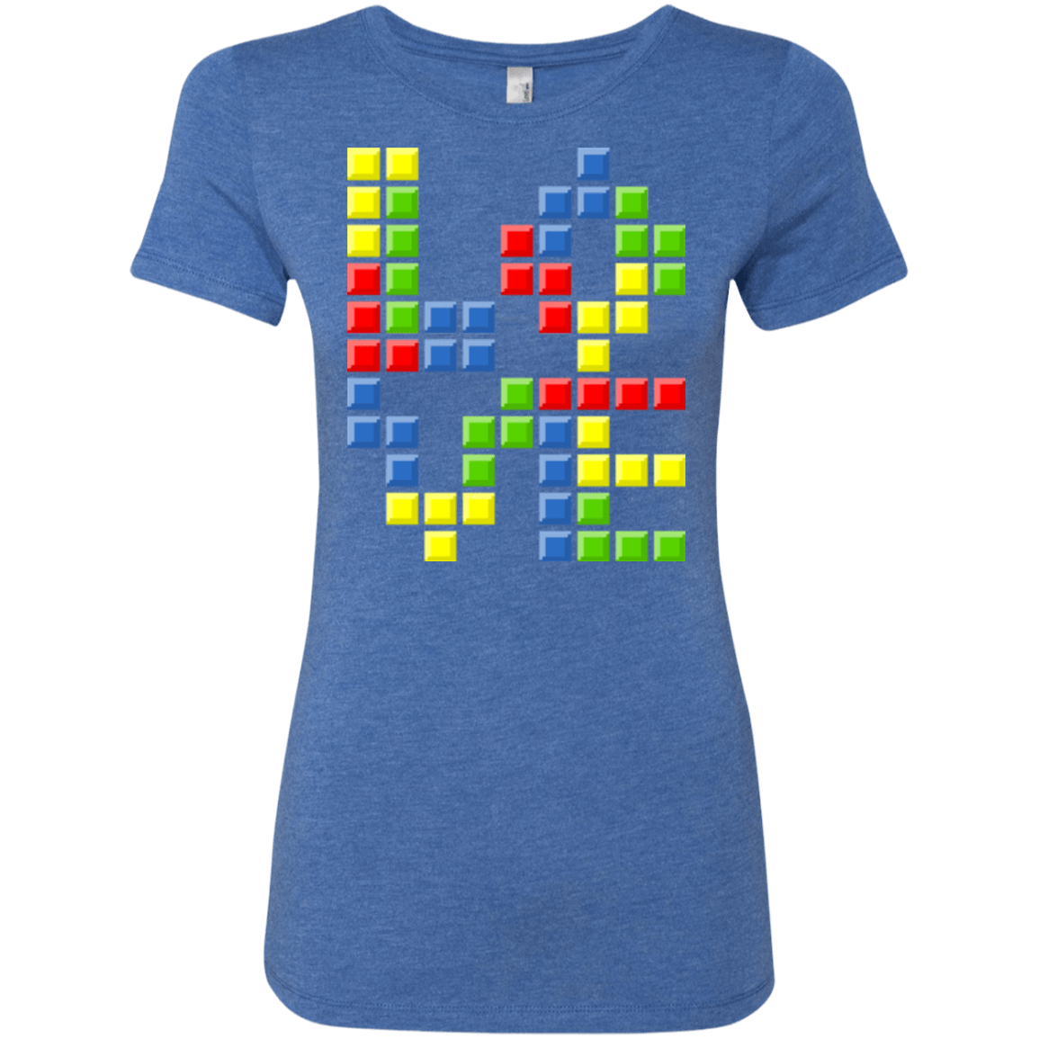 T-Shirts Vintage Royal / S Love Puzzles Women's Triblend T-Shirt