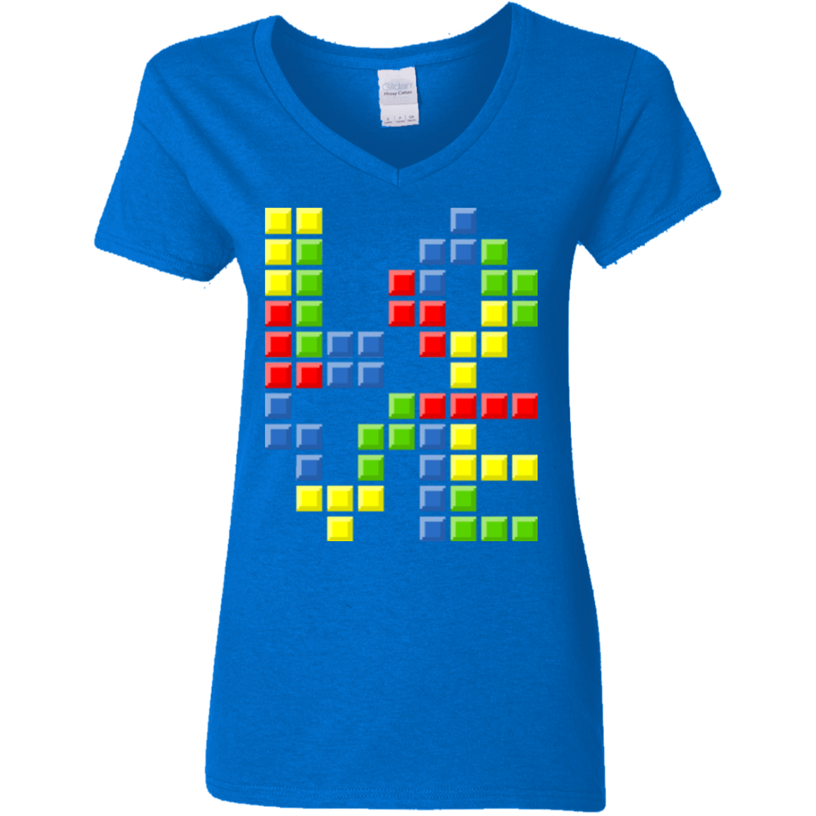 T-Shirts Royal / S Love Puzzles Women's V-Neck T-Shirt