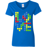 T-Shirts Royal / S Love Puzzles Women's V-Neck T-Shirt