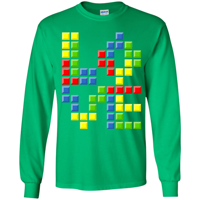 T-Shirts Irish Green / YS Love Puzzles Youth Long Sleeve T-Shirt