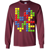 T-Shirts Maroon / YS Love Puzzles Youth Long Sleeve T-Shirt
