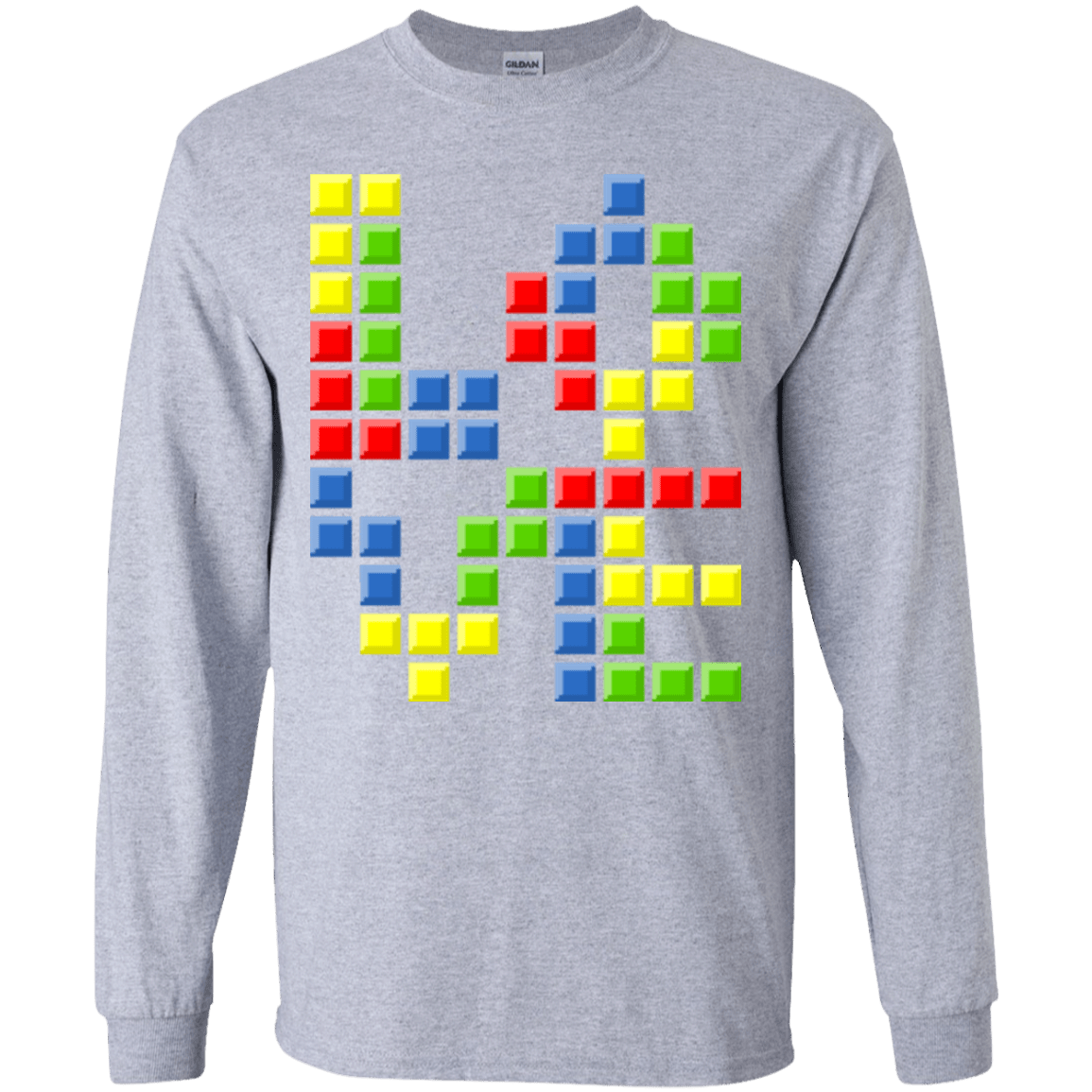 T-Shirts Sport Grey / YS Love Puzzles Youth Long Sleeve T-Shirt