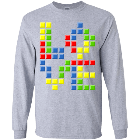T-Shirts Sport Grey / YS Love Puzzles Youth Long Sleeve T-Shirt