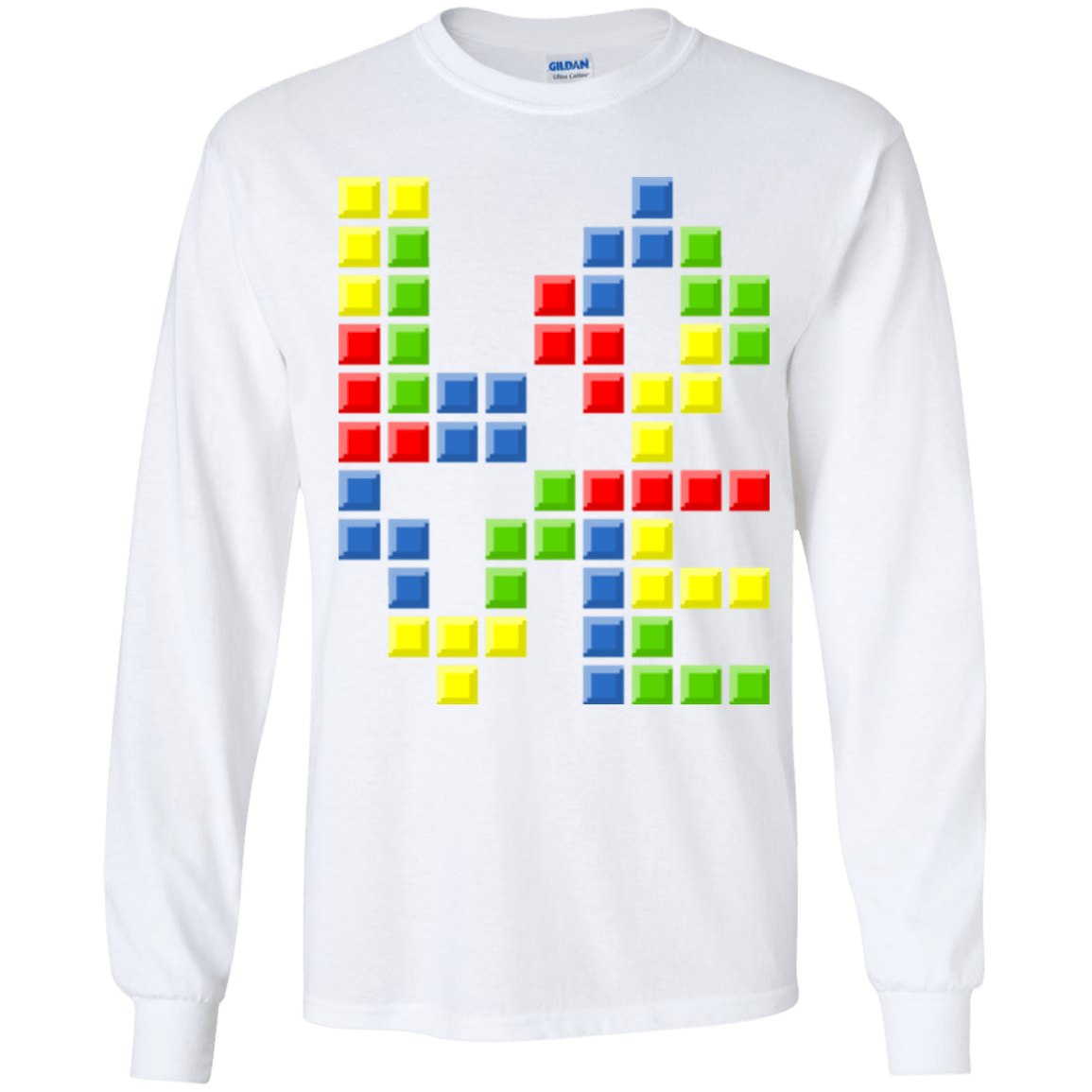 T-Shirts White / YS Love Puzzles Youth Long Sleeve T-Shirt