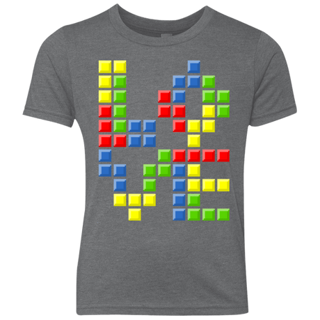 T-Shirts Premium Heather / YXS Love Puzzles Youth Triblend T-Shirt