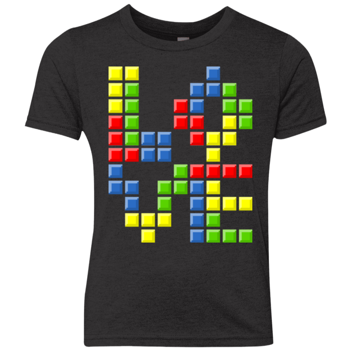 T-Shirts Vintage Black / YXS Love Puzzles Youth Triblend T-Shirt