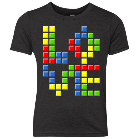 T-Shirts Vintage Black / YXS Love Puzzles Youth Triblend T-Shirt