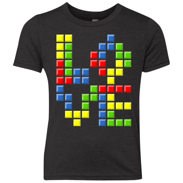 T-Shirts Vintage Black / YXS Love Puzzles Youth Triblend T-Shirt