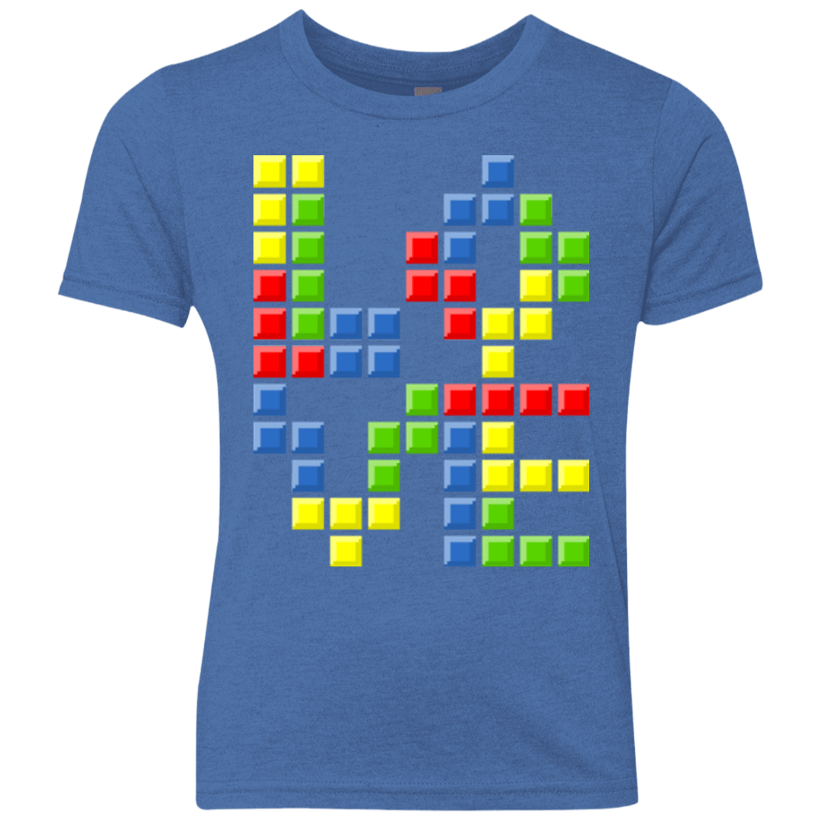 T-Shirts Vintage Royal / YXS Love Puzzles Youth Triblend T-Shirt