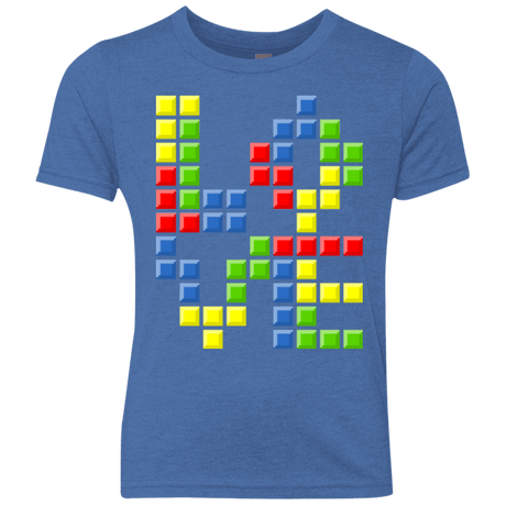 T-Shirts Vintage Royal / YXS Love Puzzles Youth Triblend T-Shirt