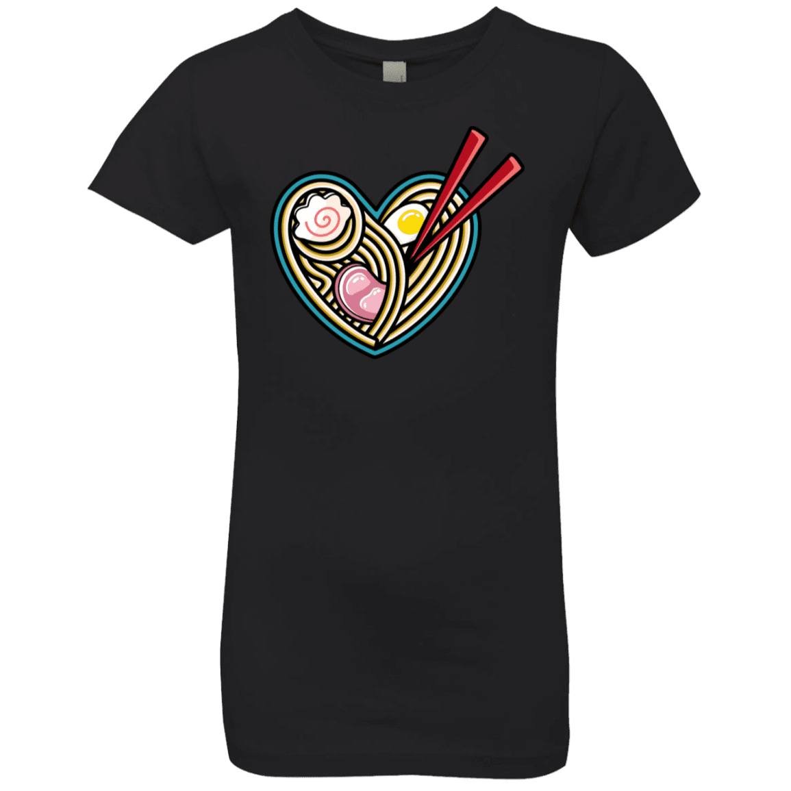 T-Shirts Black / YXS Love Ramen Girls Premium T-Shirt