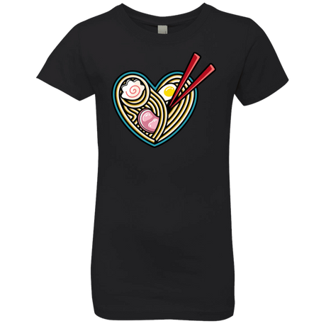 T-Shirts Black / YXS Love Ramen Girls Premium T-Shirt