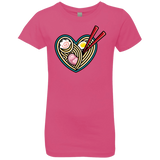 T-Shirts Hot Pink / YXS Love Ramen Girls Premium T-Shirt