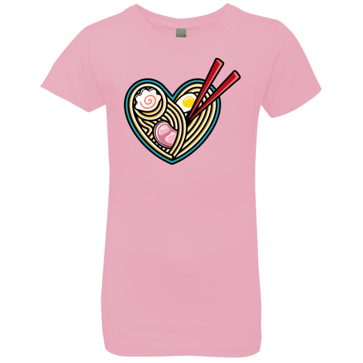 T-Shirts Light Pink / YXS Love Ramen Girls Premium T-Shirt