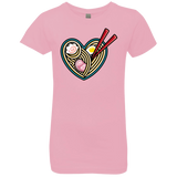 T-Shirts Light Pink / YXS Love Ramen Girls Premium T-Shirt