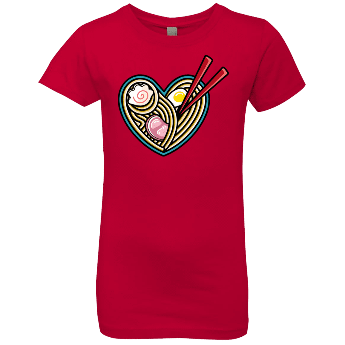 T-Shirts Red / YXS Love Ramen Girls Premium T-Shirt