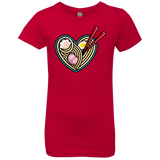 T-Shirts Red / YXS Love Ramen Girls Premium T-Shirt