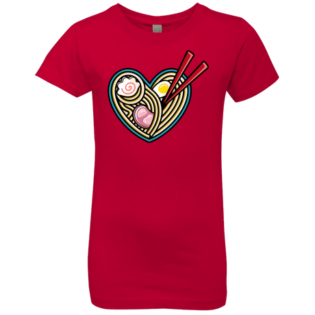 T-Shirts Red / YXS Love Ramen Girls Premium T-Shirt