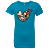 T-Shirts Turquoise / YXS Love Ramen Girls Premium T-Shirt