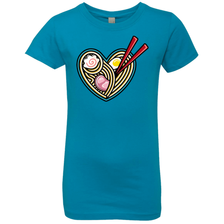 T-Shirts Turquoise / YXS Love Ramen Girls Premium T-Shirt