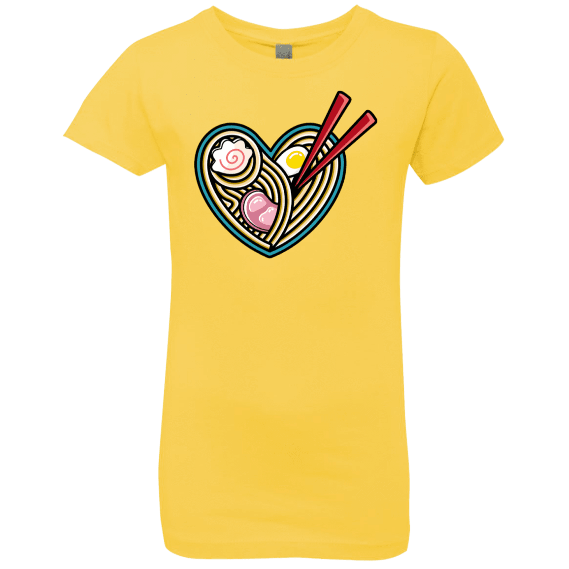 T-Shirts Vibrant Yellow / YXS Love Ramen Girls Premium T-Shirt