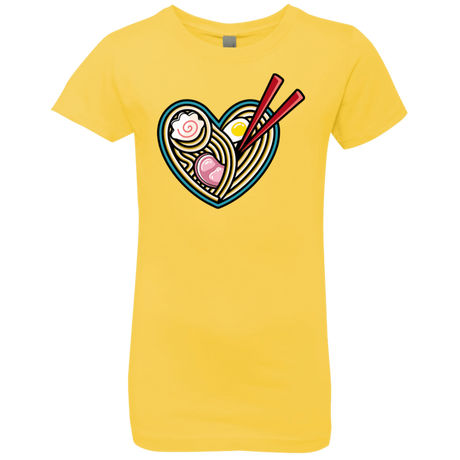 T-Shirts Vibrant Yellow / YXS Love Ramen Girls Premium T-Shirt