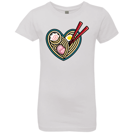 T-Shirts White / YXS Love Ramen Girls Premium T-Shirt