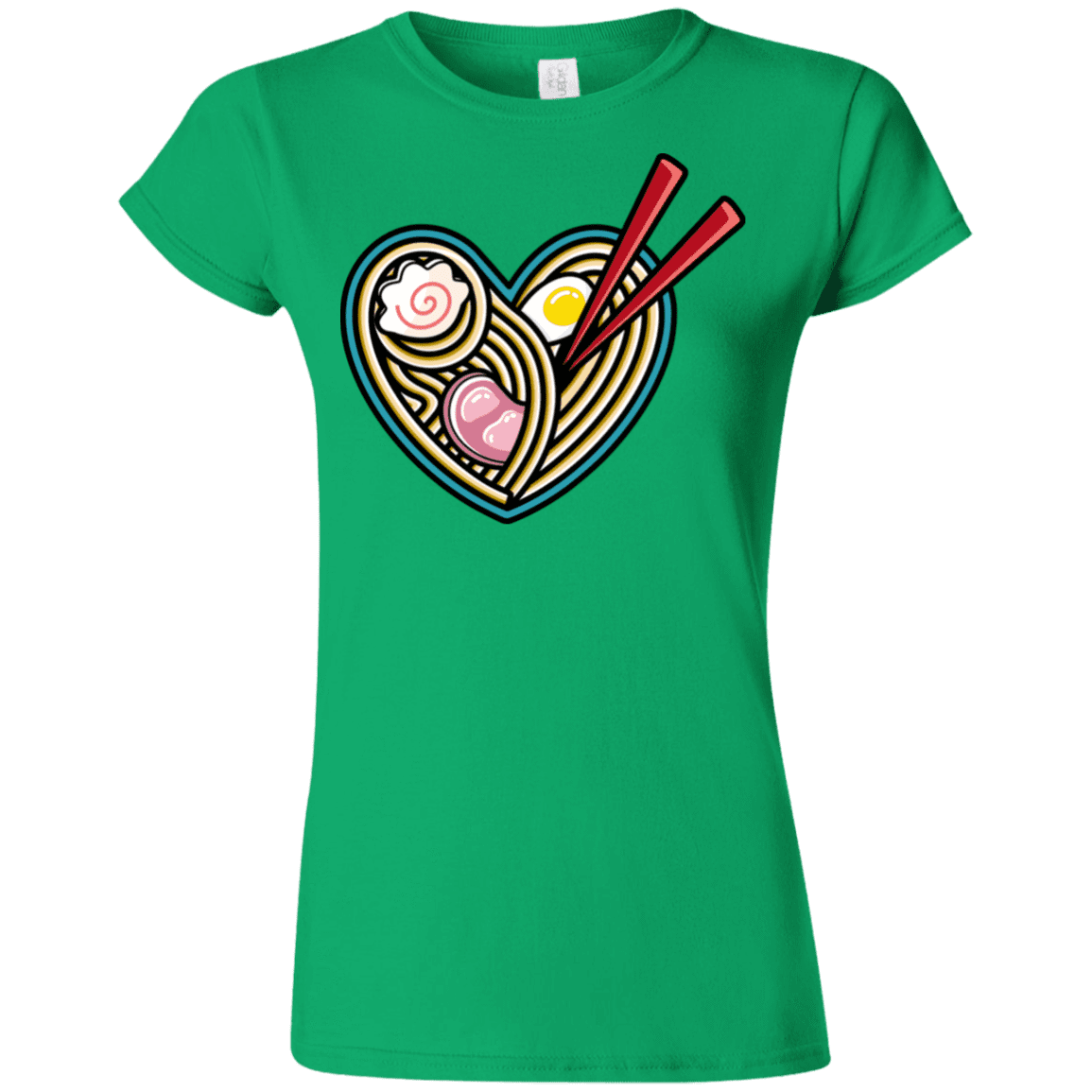 T-Shirts Irish Green / S Love Ramen Junior Slimmer-Fit T-Shirt
