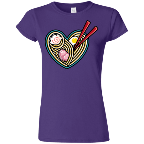 T-Shirts Purple / S Love Ramen Junior Slimmer-Fit T-Shirt