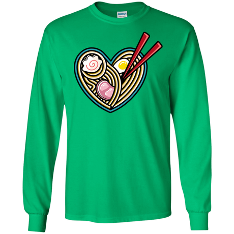 T-Shirts Irish Green / S Love Ramen Men's Long Sleeve T-Shirt