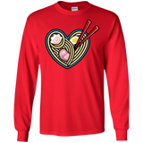 T-Shirts Red / S Love Ramen Men's Long Sleeve T-Shirt