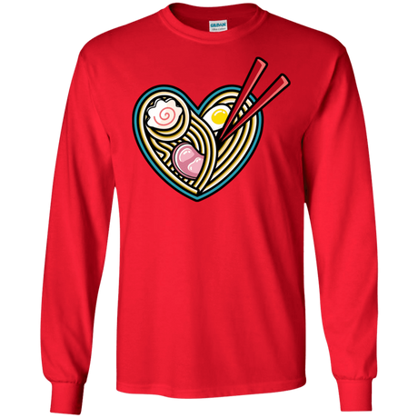 T-Shirts Red / S Love Ramen Men's Long Sleeve T-Shirt