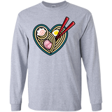 T-Shirts Sport Grey / S Love Ramen Men's Long Sleeve T-Shirt