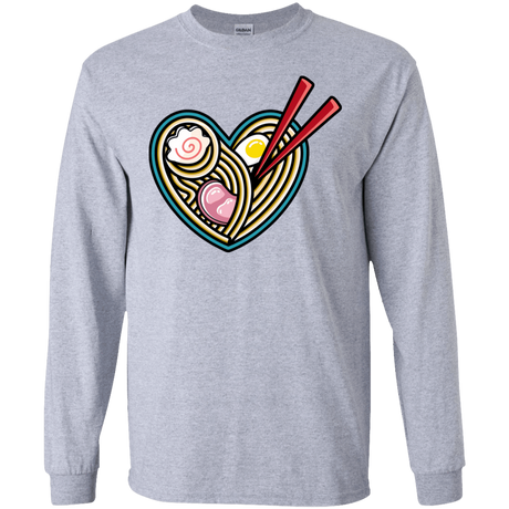 T-Shirts Sport Grey / S Love Ramen Men's Long Sleeve T-Shirt